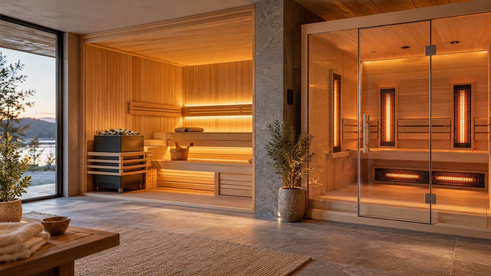 What temperature should a sauna be for traditional, infrared and hybrid heat